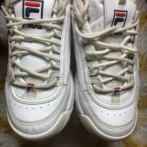 Fila kids white shoes 2.5